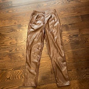 princess polly brown leather pants